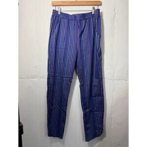 Marine Layers Size Small Women's Allison Lurex Striped Pants Elastic Waist